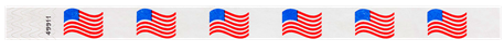 Tyvek 3/4" 2 Color Designer, American Pride. Available only in Red, White, and Blue. 500 per box. main image
